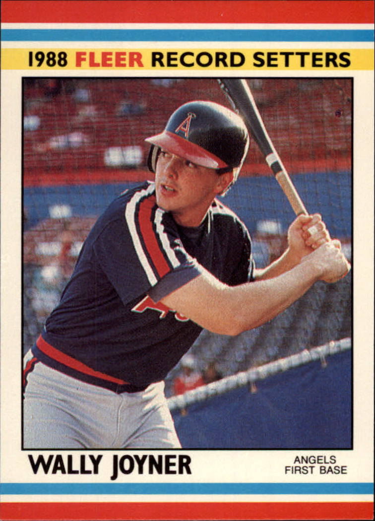 1988 Fleer Record Setters Baseball Cards       021      Wally Joyner